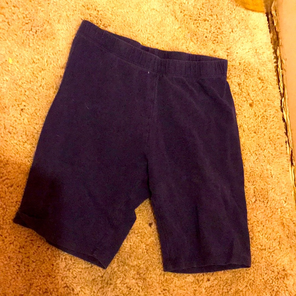Navy blue biker shorts